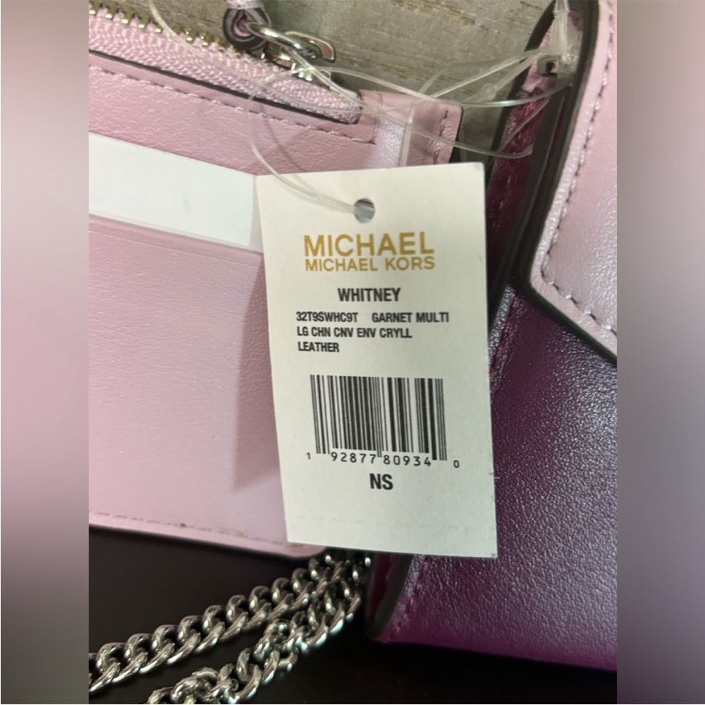 MICHAEL Michael Kors Pink, Light Pink & Plum Colorblock Wallet Set. NWT - Picture 3 of 16
